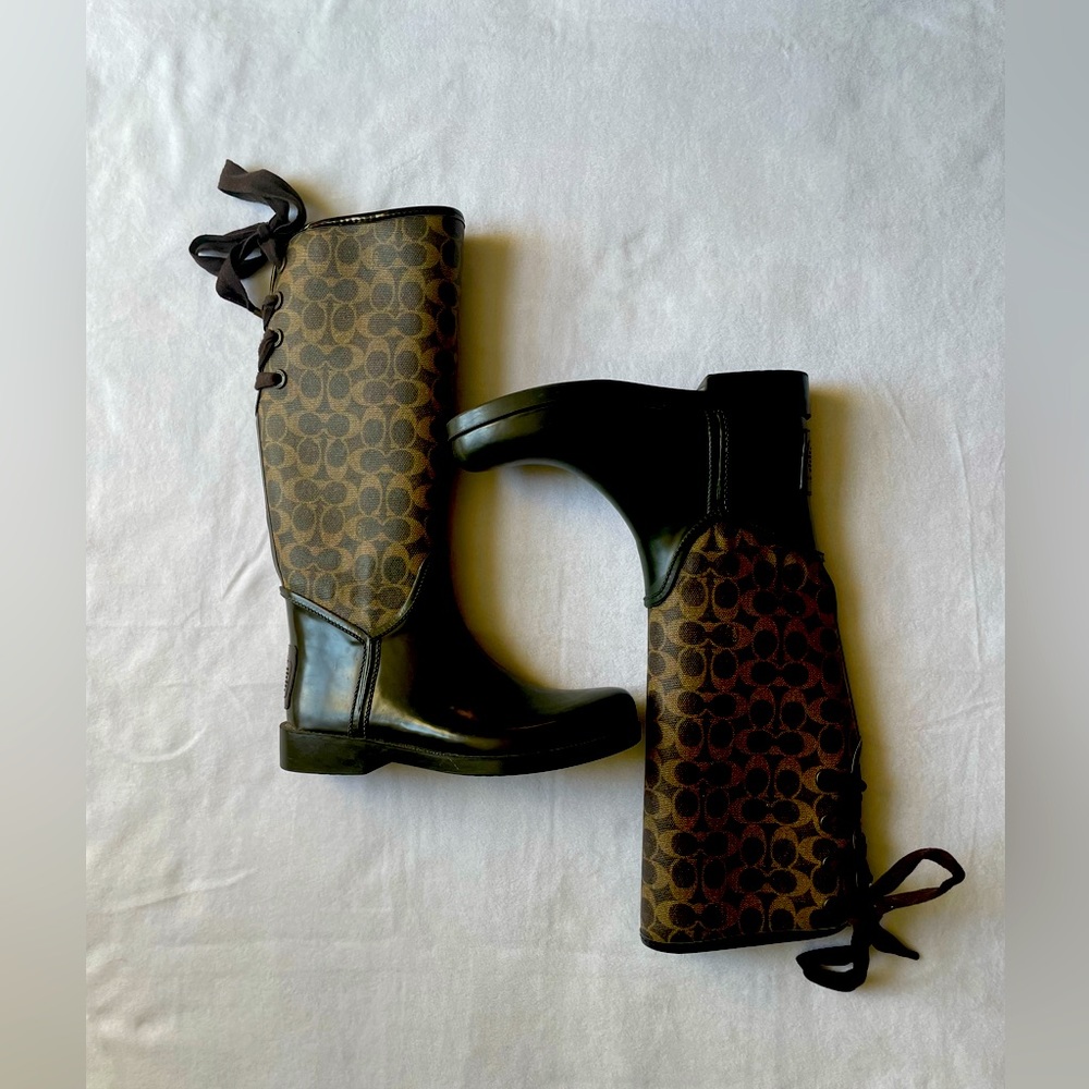 Coach rain boots